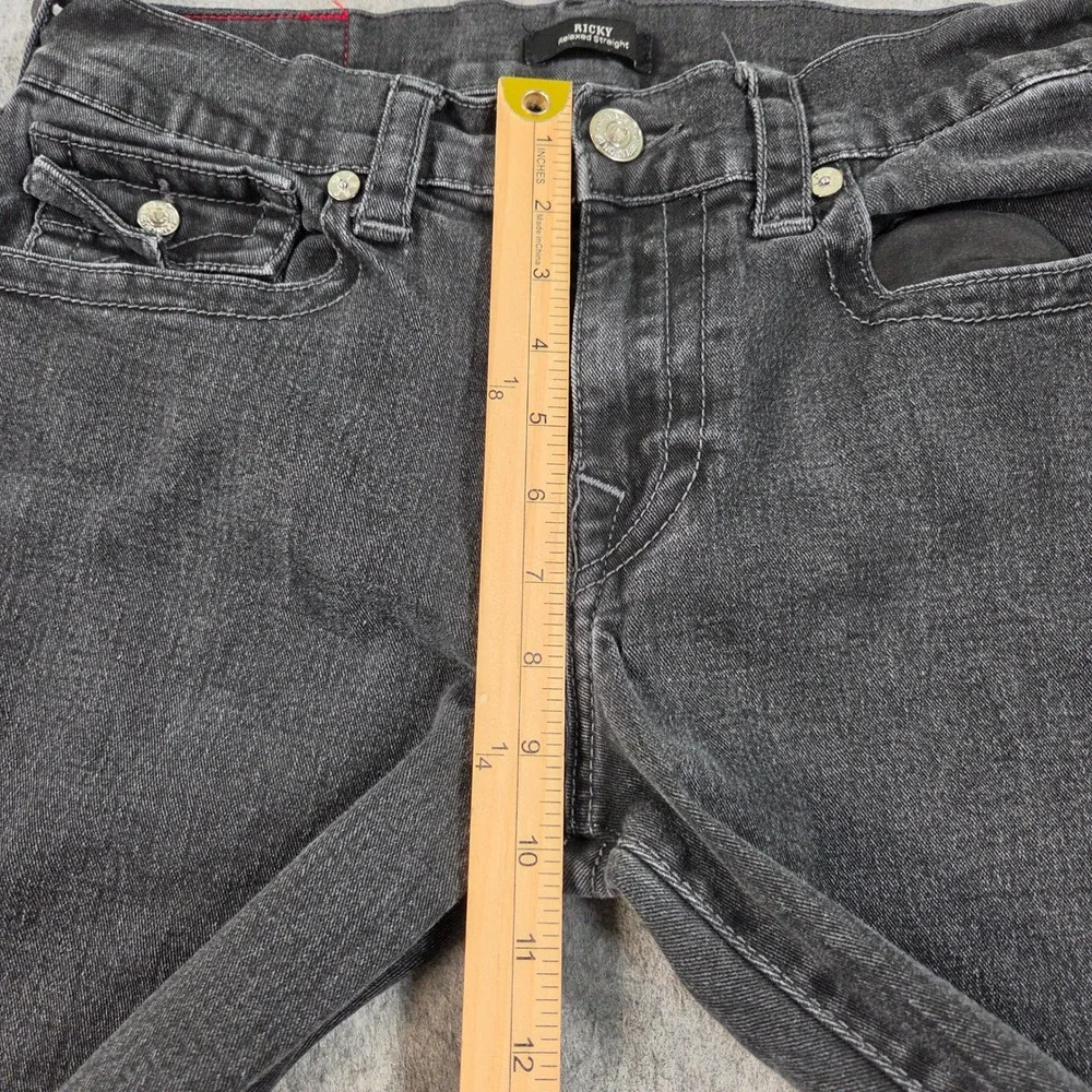 True Religion Ricky Jeans Mens 31x30 Relaxed Straight Flap Pocket